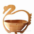 Fruit Tray, Made of 100% Natural Bamboo, Durable, with Smooth Finish, Ideal for Promotional Purposes